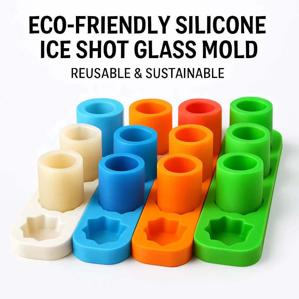 Eco-Friendly Silicone Ice Shot Glass Mold - Reusable & Sustainable - Image 5