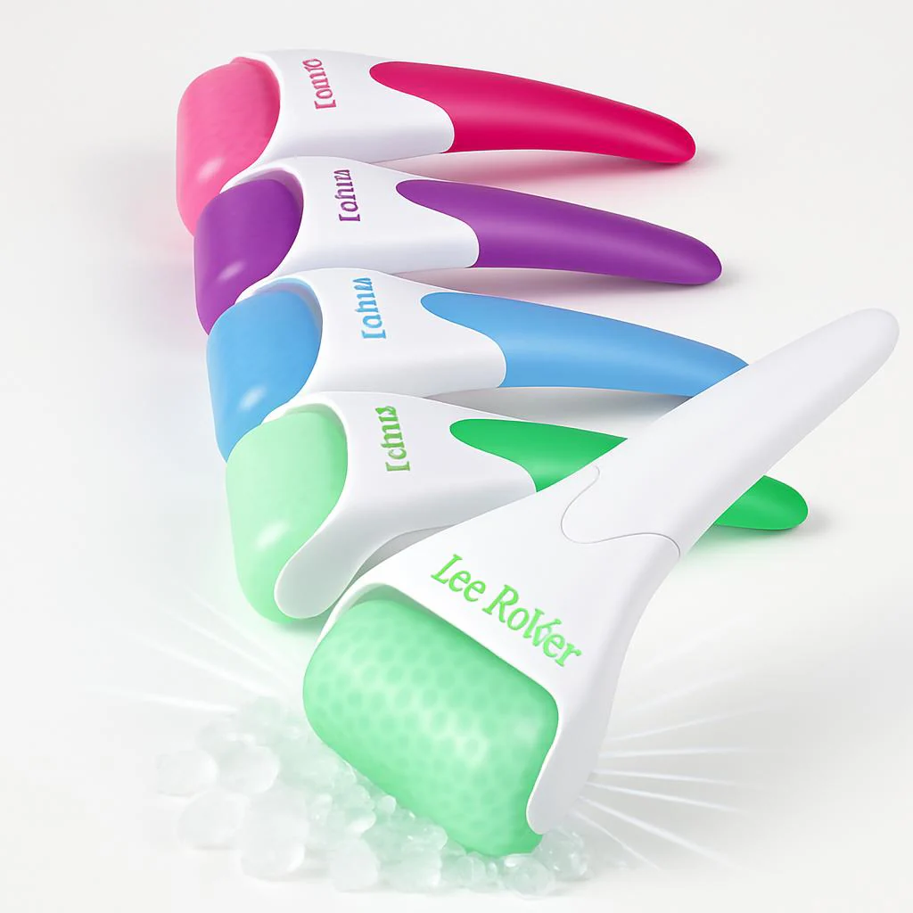 Green & White Ice Roller for Face and Body - Eco-Friendly Facial Massager - Image 4