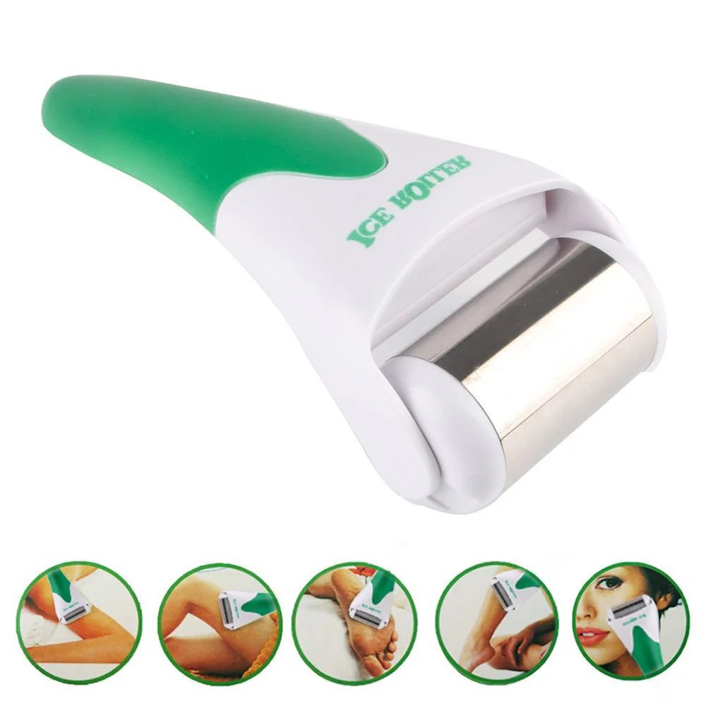 Green & White Ice Roller for Face and Body - Eco-Friendly Facial Massager - Image 9
