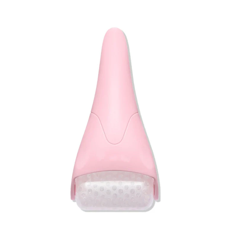 Pink Ergonomic Facial Ice Roller for Skincare and Wellness - Image 25