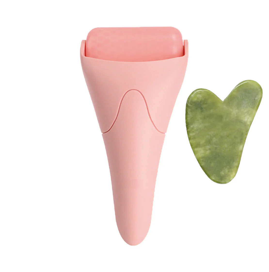 Pink Ergonomic Facial Ice Roller for Skincare and Wellness - Image 33