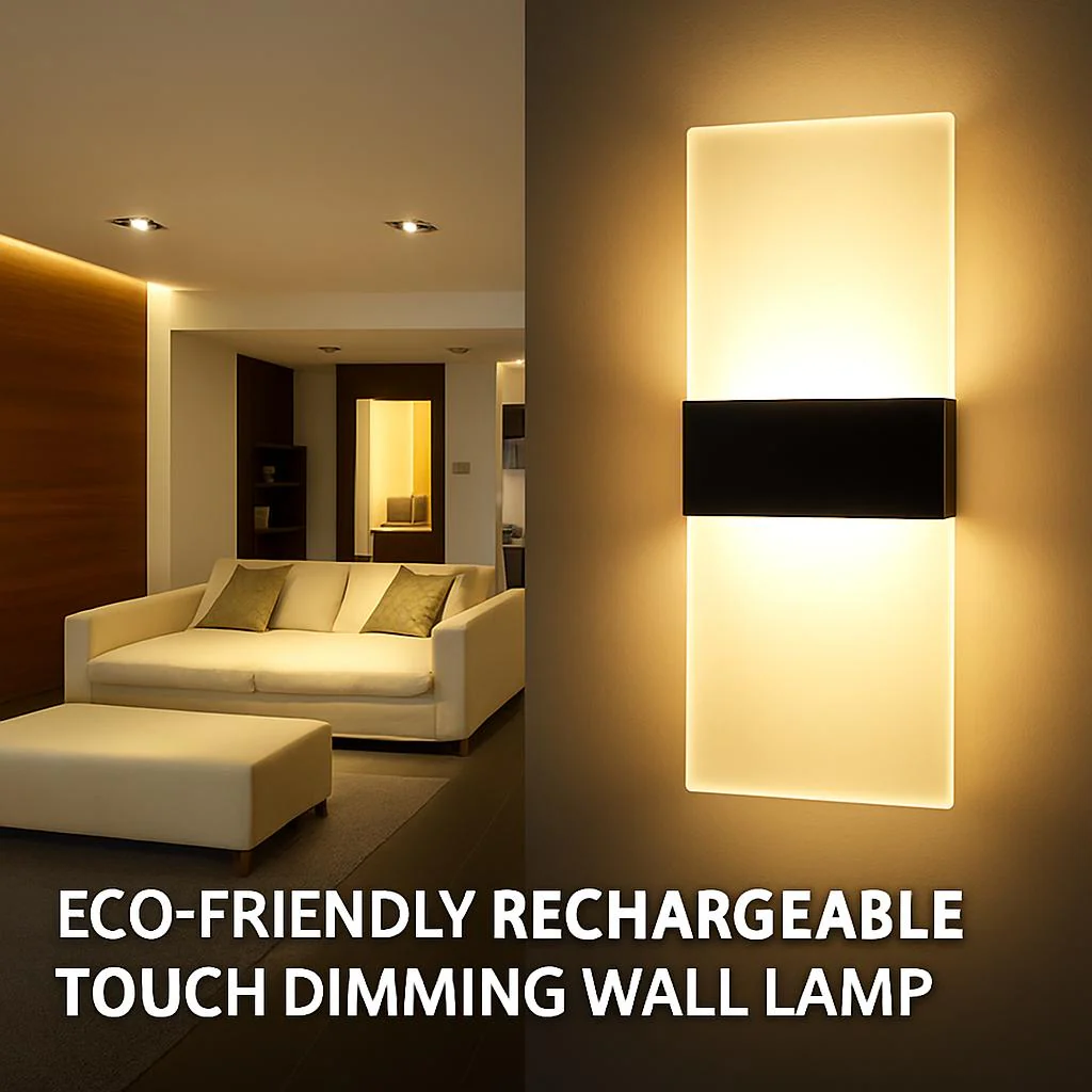 Eco-Friendly Rechargeable Touch Dimming Wall Lamp - Image 10