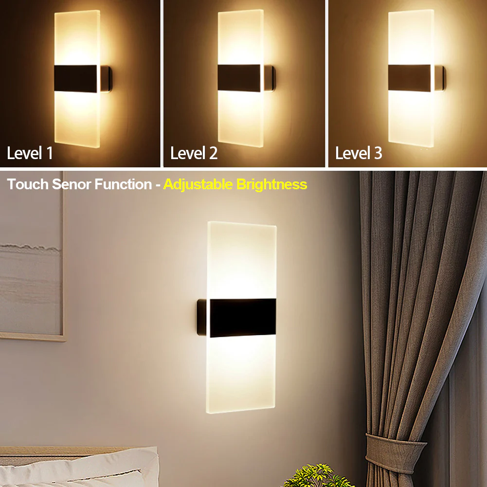 Eco-Friendly Rechargeable Touch Dimming Wall Lamp - Image 19