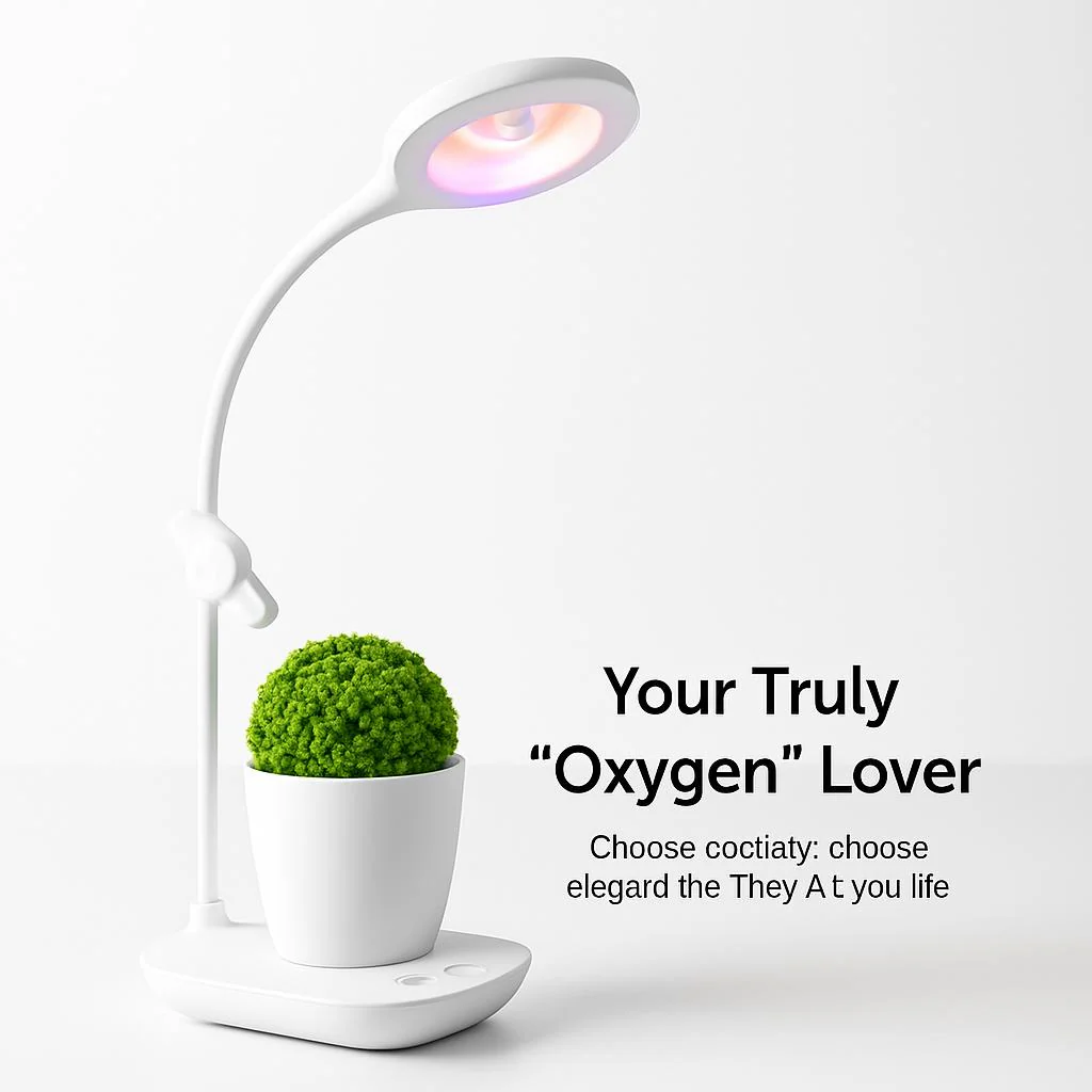 Eco-Friendly Desk Air Purifier with Integrated Plant - Image 5