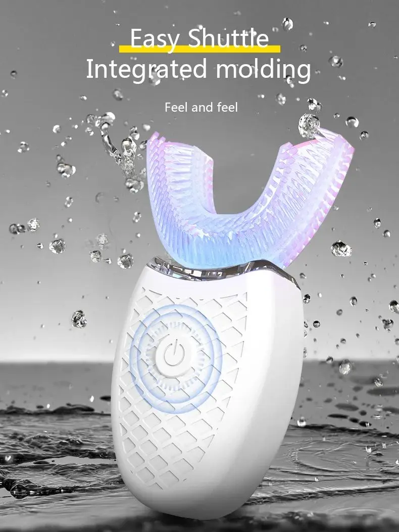 Intelligent U-Type Toothbrush 360 Degrees Sonic Electric Automatic with USB Charge Waterproof Silicon Head for Oral Care - Image 7