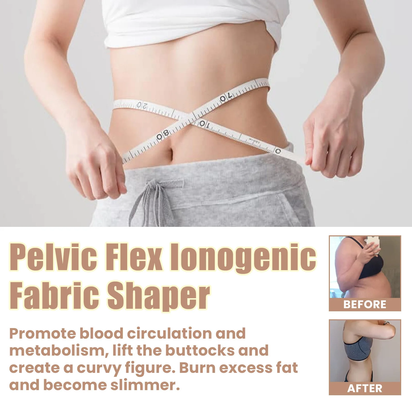 Ionic Fabric Shaping Garment with Tourmaline Technology for Effortless Shaping and Wellness - Image 8