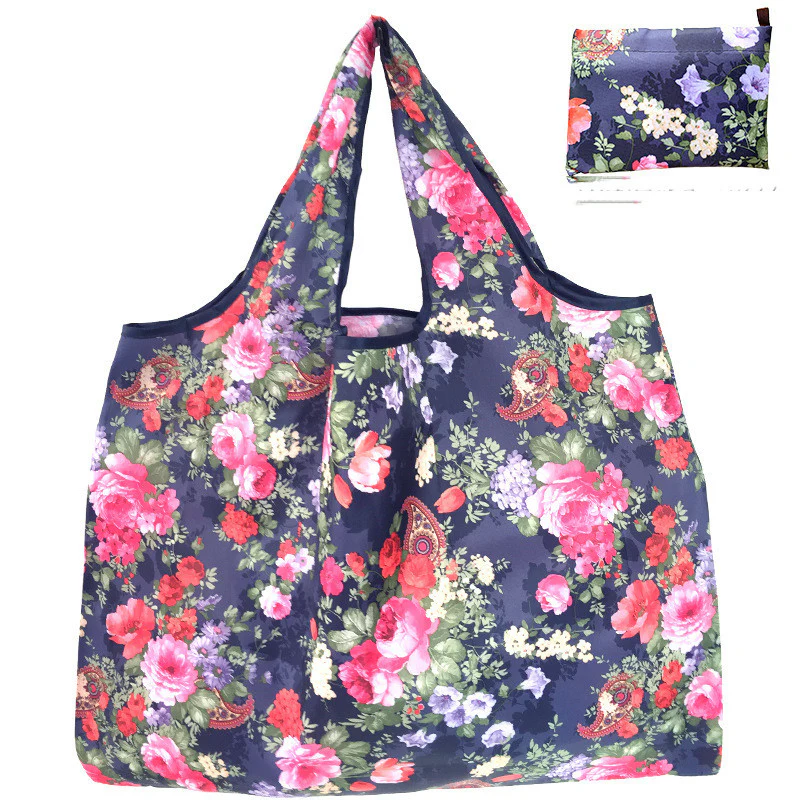 Eco-Friendly Reusable Shopping Bag - Durable Floral Tote for Groceries - Image 24
