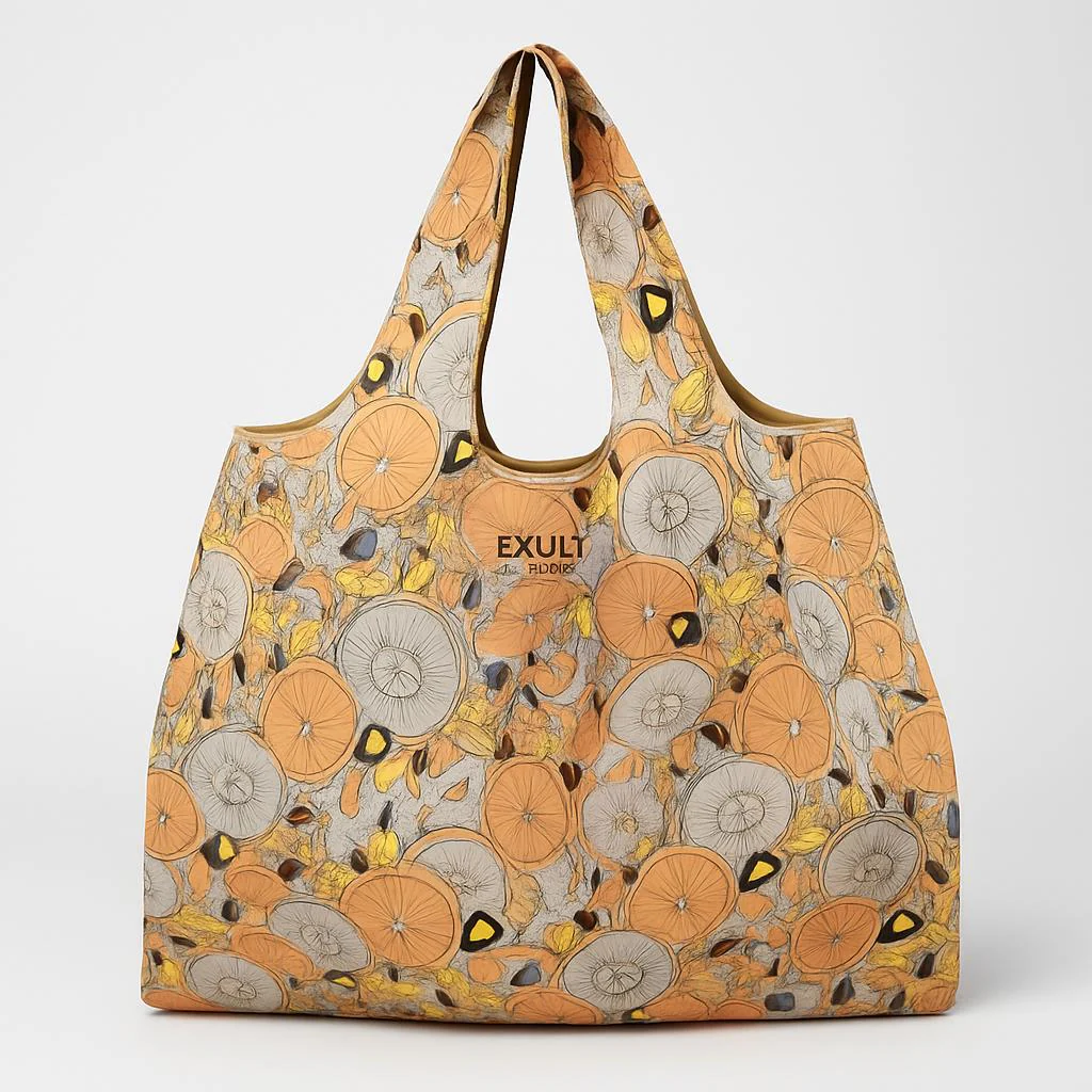Eco-Friendly Reusable Shopping Bag - Durable Floral Tote for Groceries - Image 6