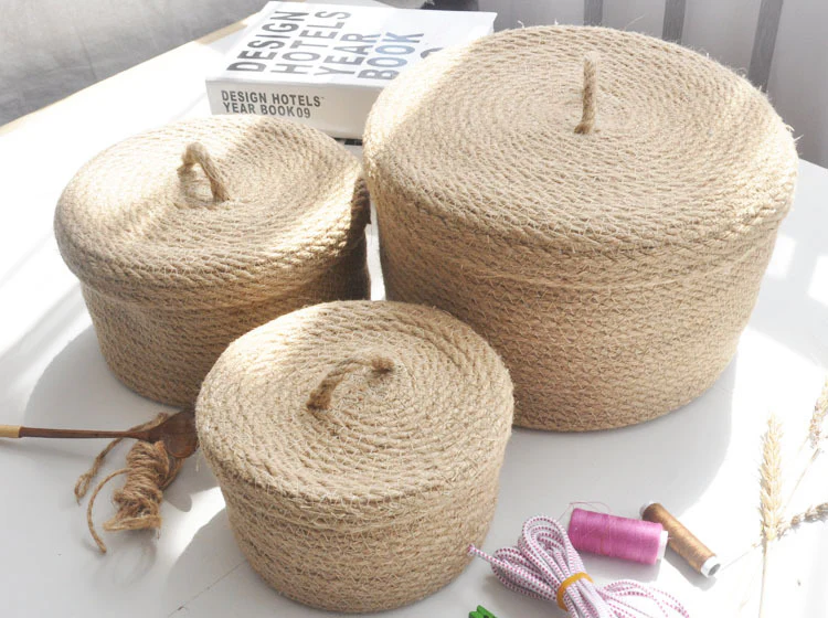 Japanese Linen Storage Basket for Eco-Friendly Organization - Image 8