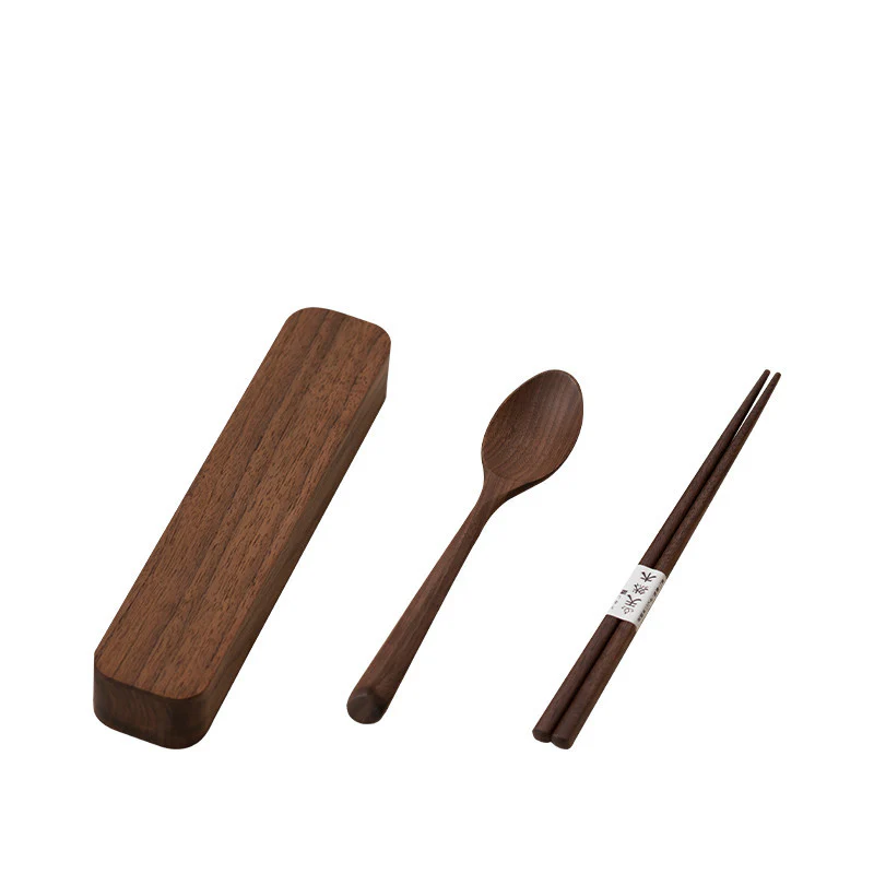 Eco-Friendly Japanese Wooden Tableware Storage Box Set - Image 14