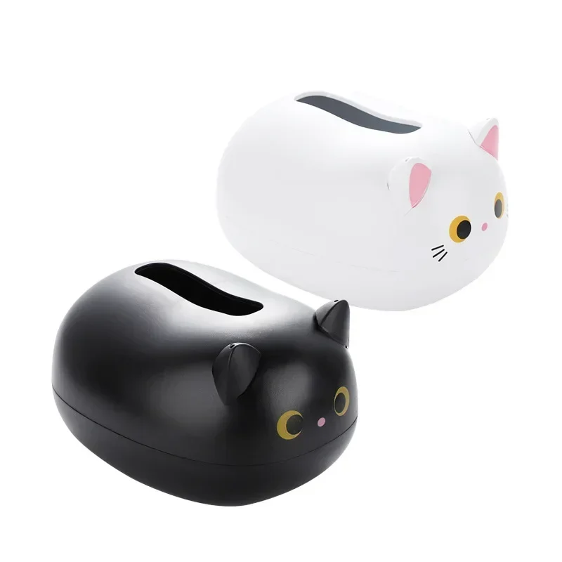 Kawaii Cat Tissue Box Livingroom Napkin Storage Box Kitchen Paper Container Desktop Toilet Paper Holder for Bathroom Dormitory - Image 6