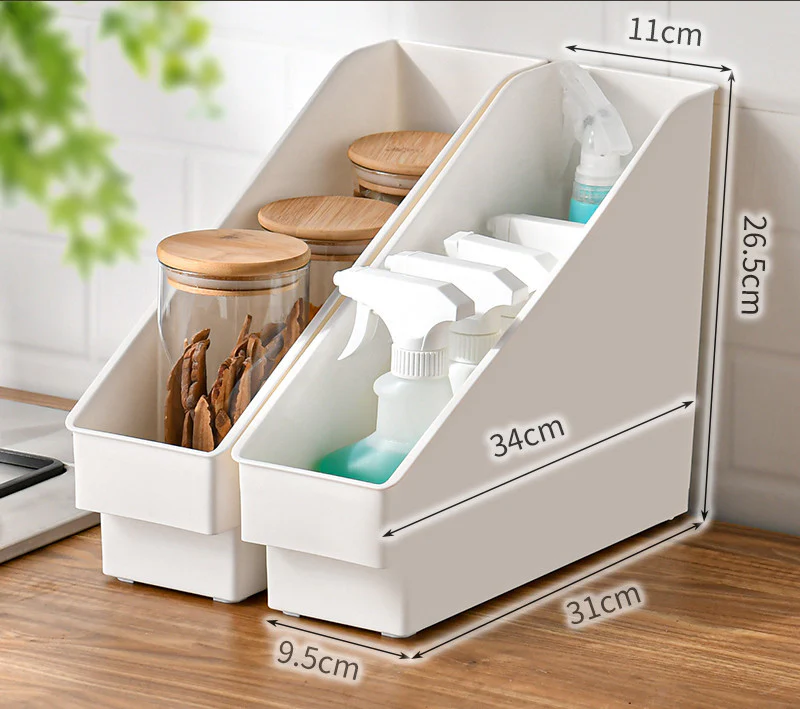Eco-Friendly Rectangular Kitchen Organizer with Handles - Image 10
