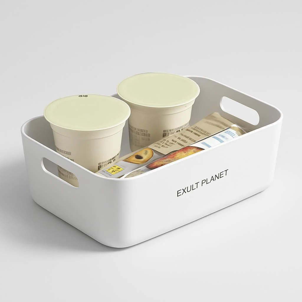 Eco-Friendly Rectangular Kitchen Organizer with Handles - Image 7