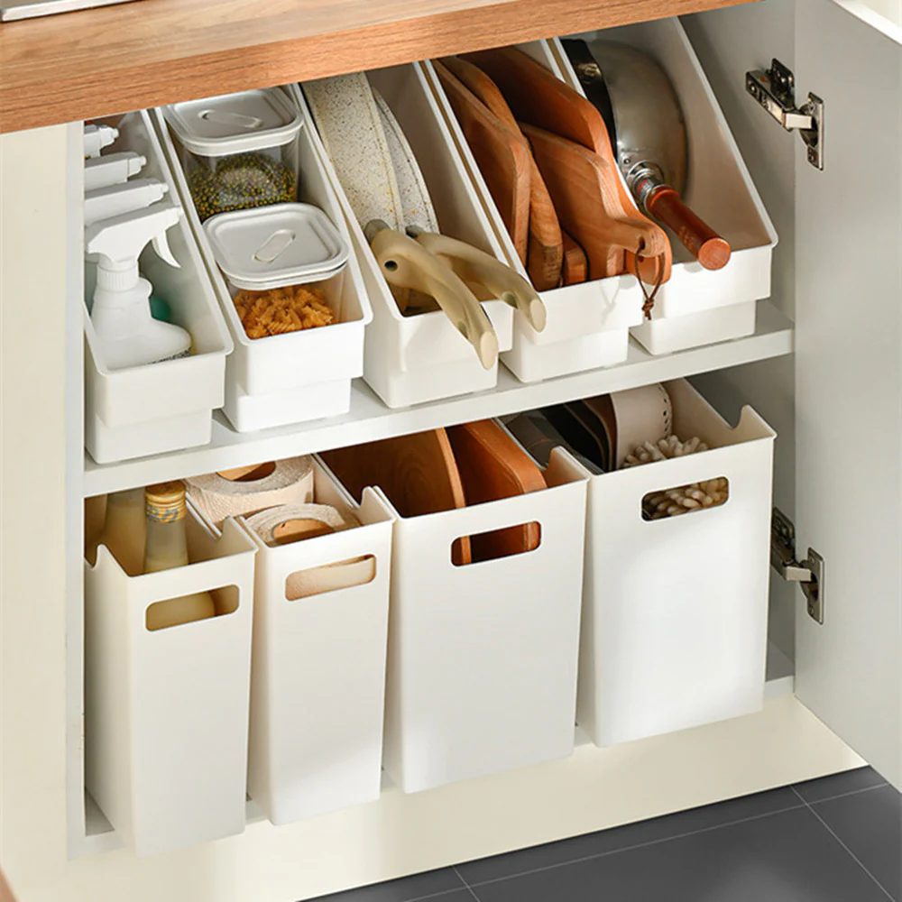 Eco-Friendly Rectangular Kitchen Organizer with Handles - Image 8