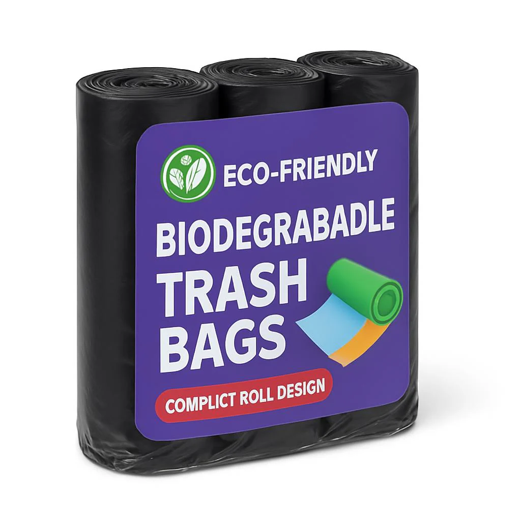 Eco-Friendly Biodegradable Trash Bags - Compact Roll Design - Image 2