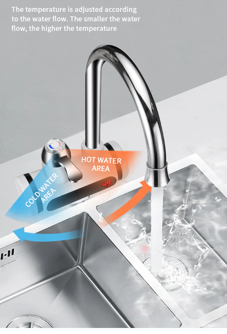 Instant Electric Water Heater Faucet - Energy Efficient, Water-Saving, Digital Display - Image 11