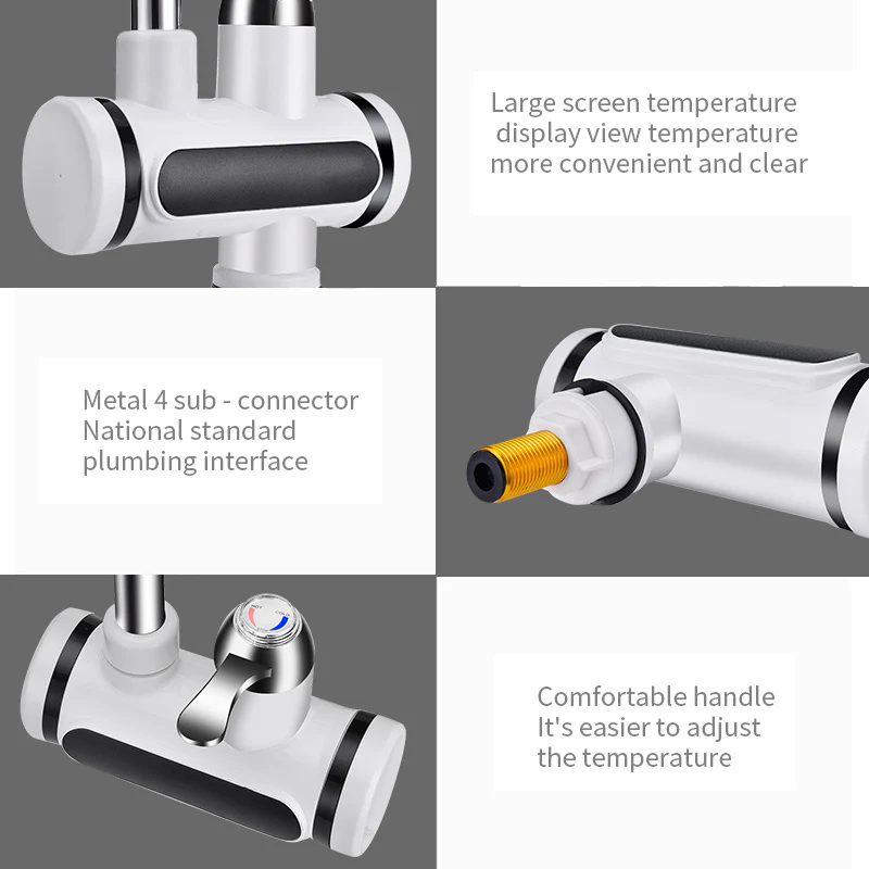 Instant Electric Water Heater Faucet - Energy Efficient, Water-Saving, Digital Display - Image 12