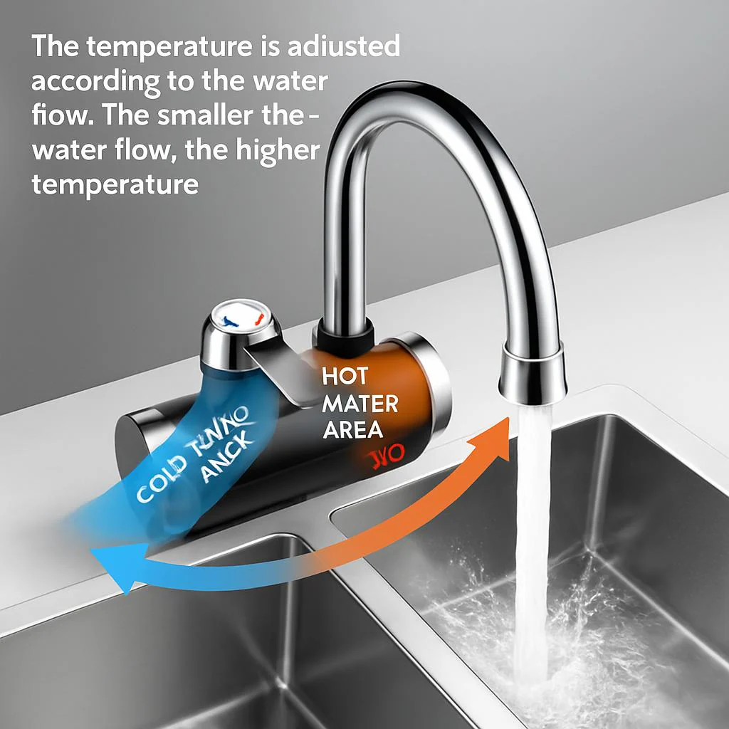 Instant Electric Water Heater Faucet - Energy Efficient, Water-Saving, Digital Display - Image 5