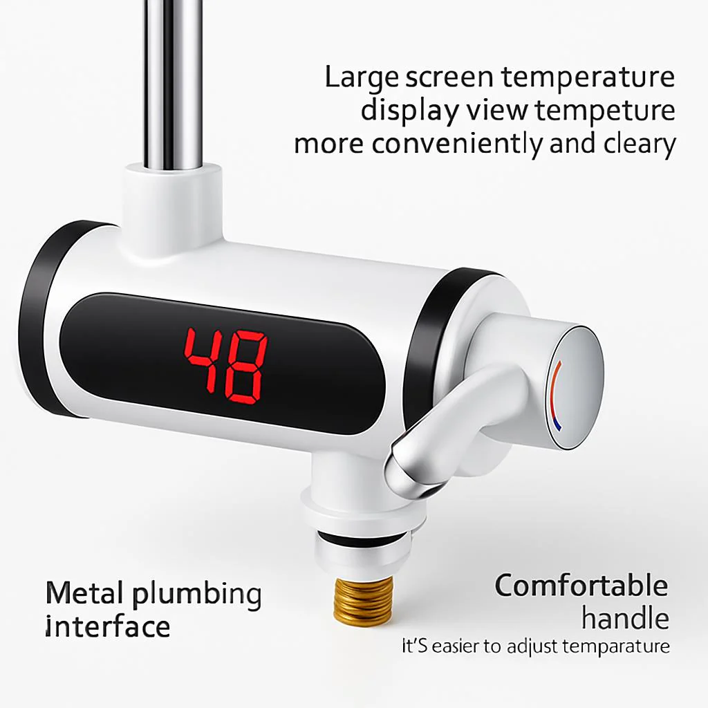 Instant Electric Water Heater Faucet - Energy Efficient, Water-Saving, Digital Display - Image 6