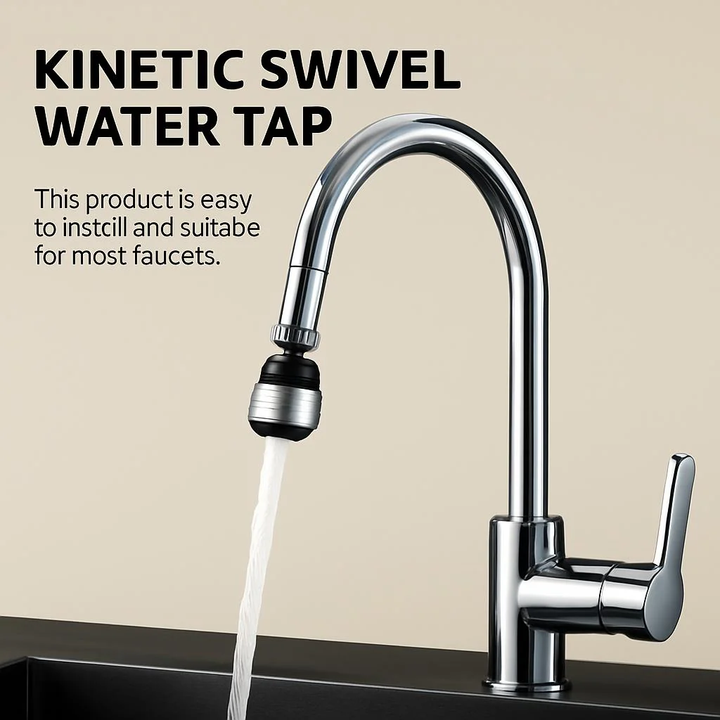 Eco-Friendly Kinetic Swivel Water Tap Attachment - Image 3