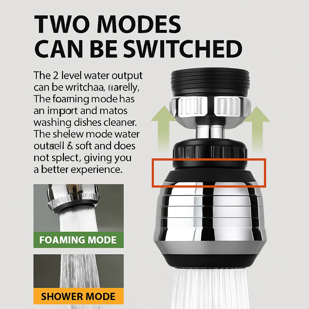 Eco-Friendly Kinetic Swivel Water Tap Attachment - Image 6
