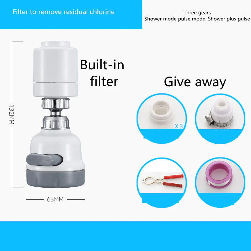 Eco-Friendly Water-Saving Kitchen Faucet Splash Filter - Image 15