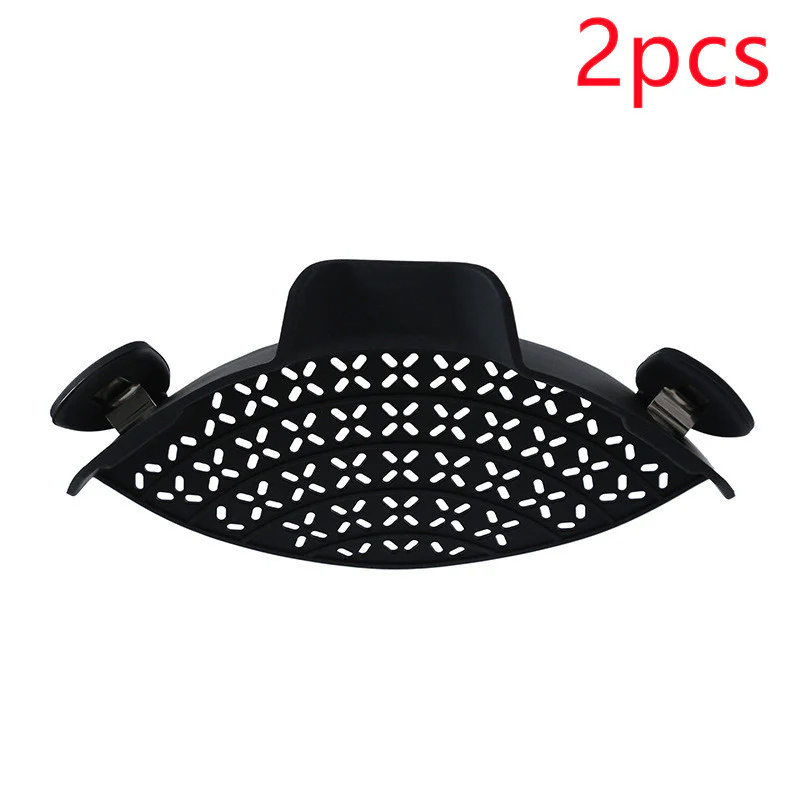 Eco-Friendly Clip-On Pot Strainer - Green Silicone Kitchen Tool - Image 16