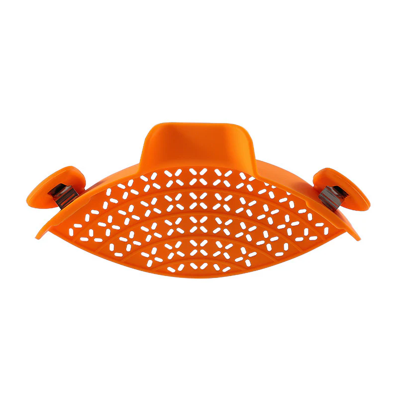 Eco-Friendly Clip-On Pot Strainer - Green Silicone Kitchen Tool - Image 26