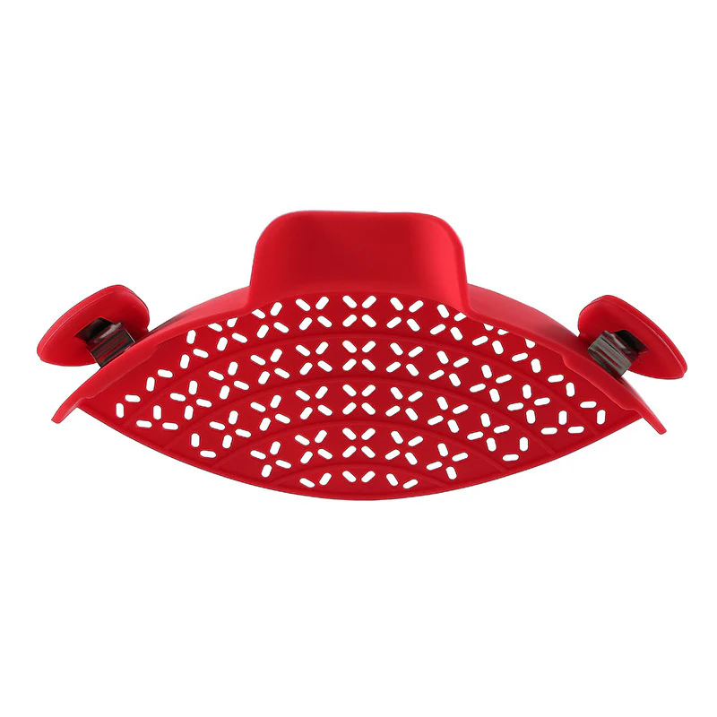 Eco-Friendly Clip-On Pot Strainer - Green Silicone Kitchen Tool - Image 27