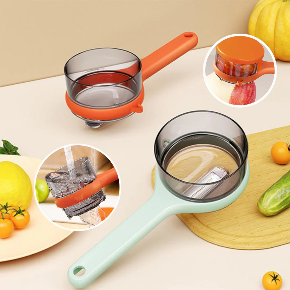 Multi-Functional Kitchen Peeler With Built-In Peel Catcher - Image 2