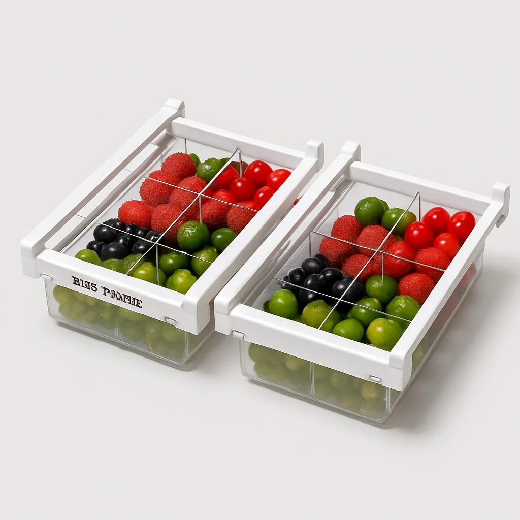 Adjustable Kitchen Refrigerator Storage Rack Organizer - Image 3