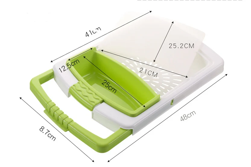 Eco-Friendly Over-the-Sink Colander & Dish Rack - Image 14
