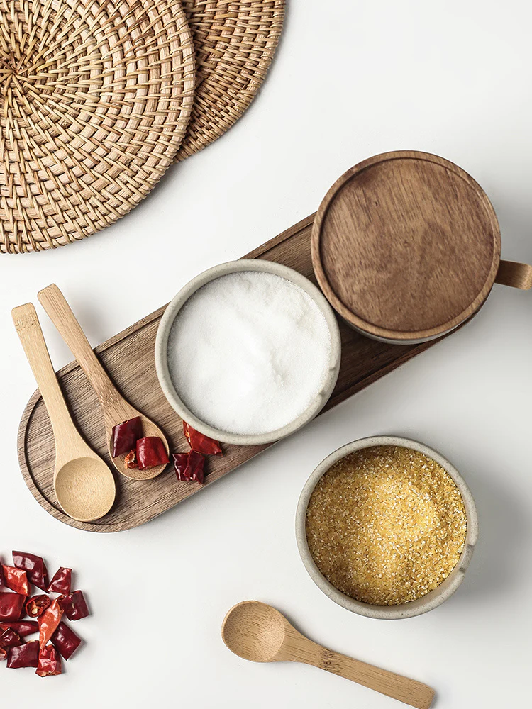Eco-Friendly Spice Jars with Wooden Tray - Sustainable Kitchen Storage - Image 13