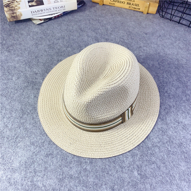 Eco-Friendly Kids Straw Fedora Hat with Black Band - Image 17