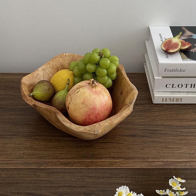 Eco-Friendly Large Capacity Wooden Snack & Fruit Bowl - Image 13