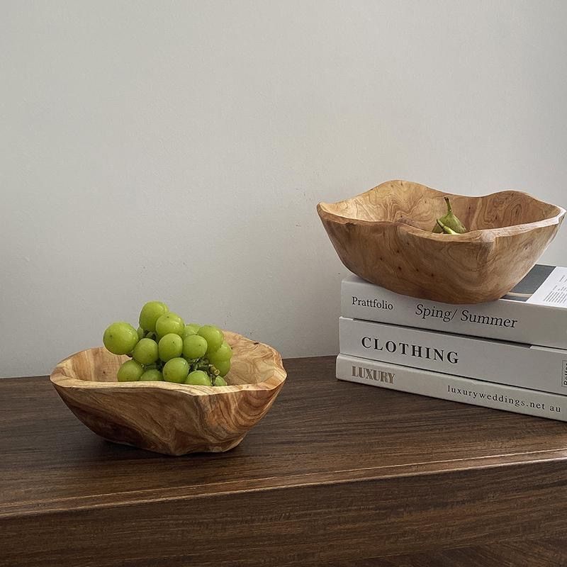 Eco-Friendly Large Capacity Wooden Snack & Fruit Bowl - Image 15