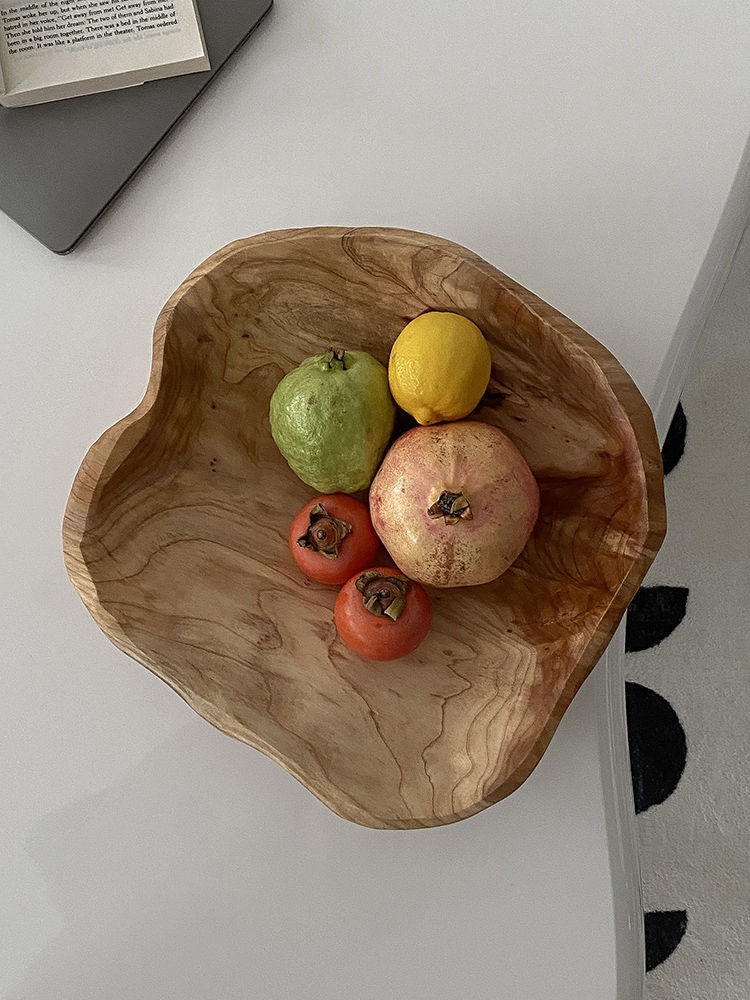 Eco-Friendly Large Capacity Wooden Snack & Fruit Bowl - Image 17