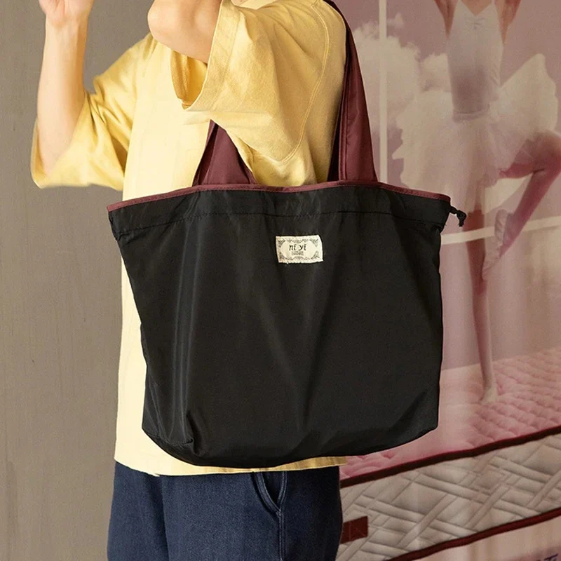 Eco-Friendly Turquoise Reusable Drawstring Tote Bag - Image 13