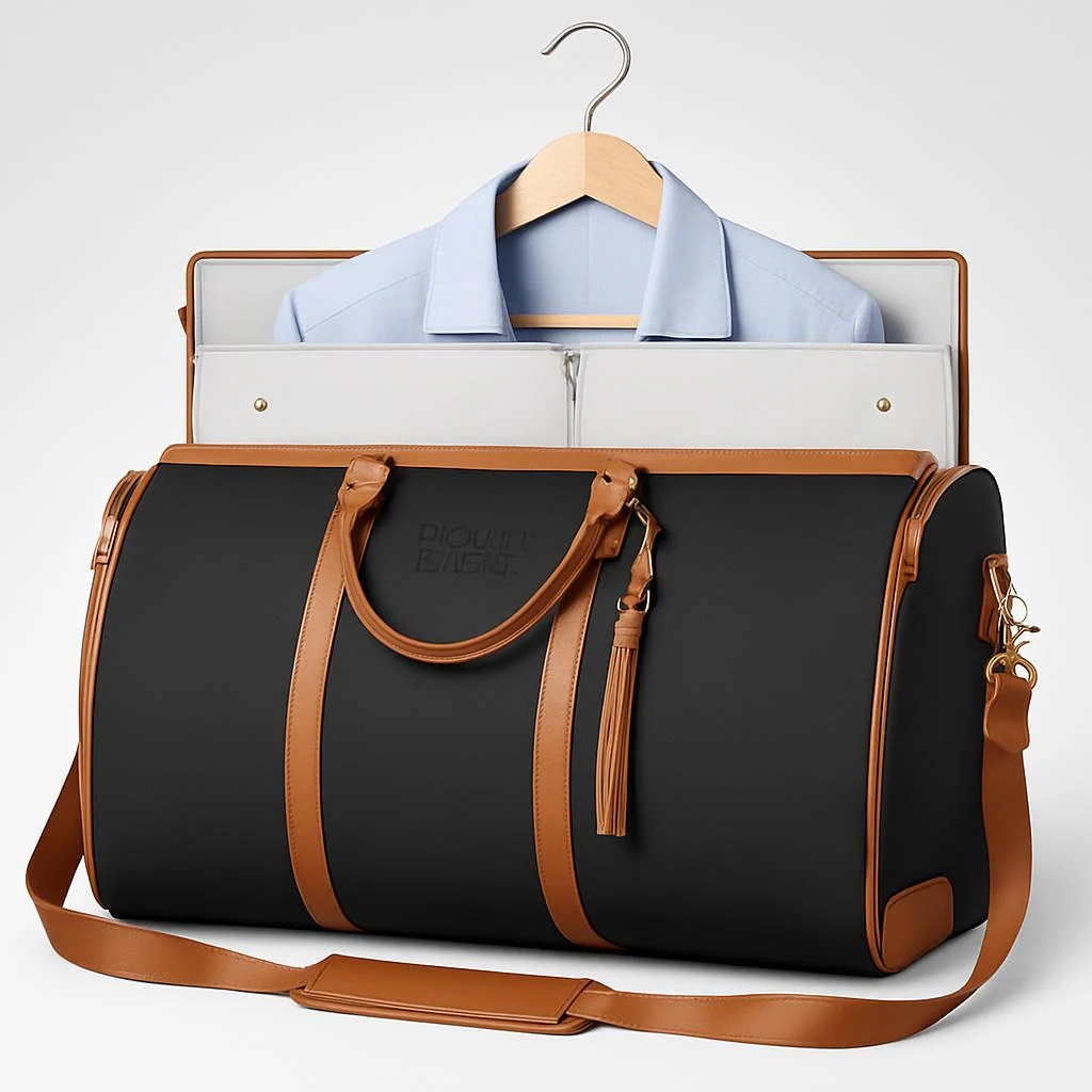 Eco-Friendly Light Pink Travel Duffel Bag - Image 11
