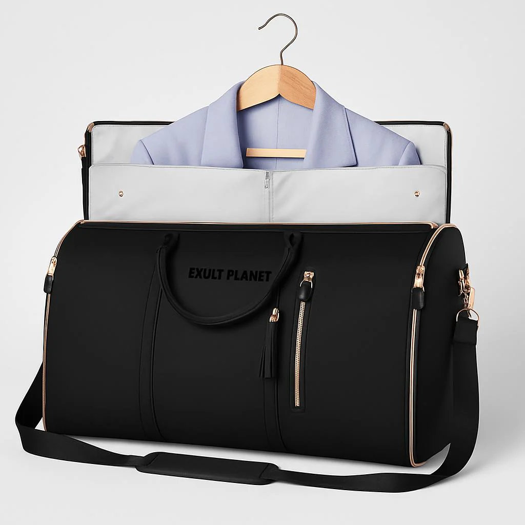 Eco-Friendly Light Pink Travel Duffel Bag - Image 13