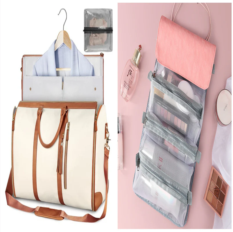 Eco-Friendly Light Pink Travel Duffel Bag - Image 16