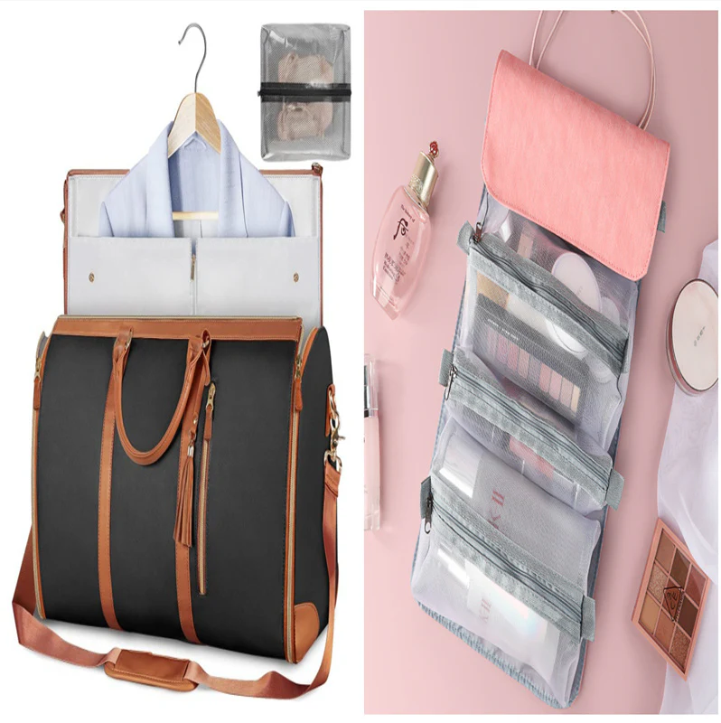 Eco-Friendly Light Pink Travel Duffel Bag - Image 17