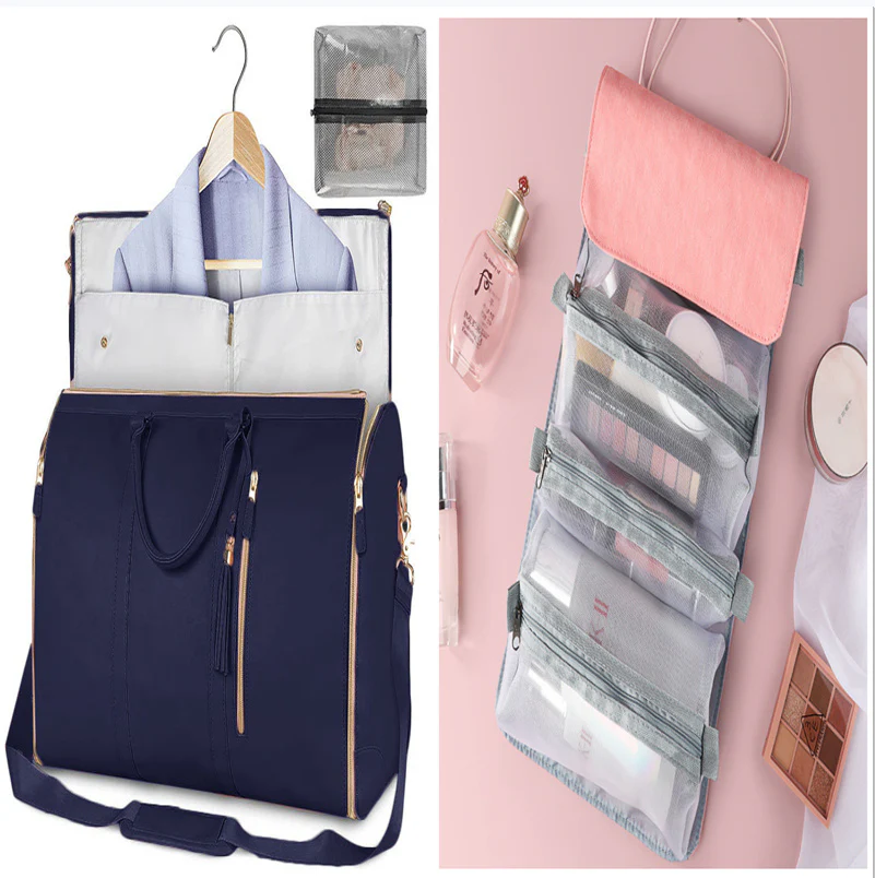 Eco-Friendly Light Pink Travel Duffel Bag - Image 18