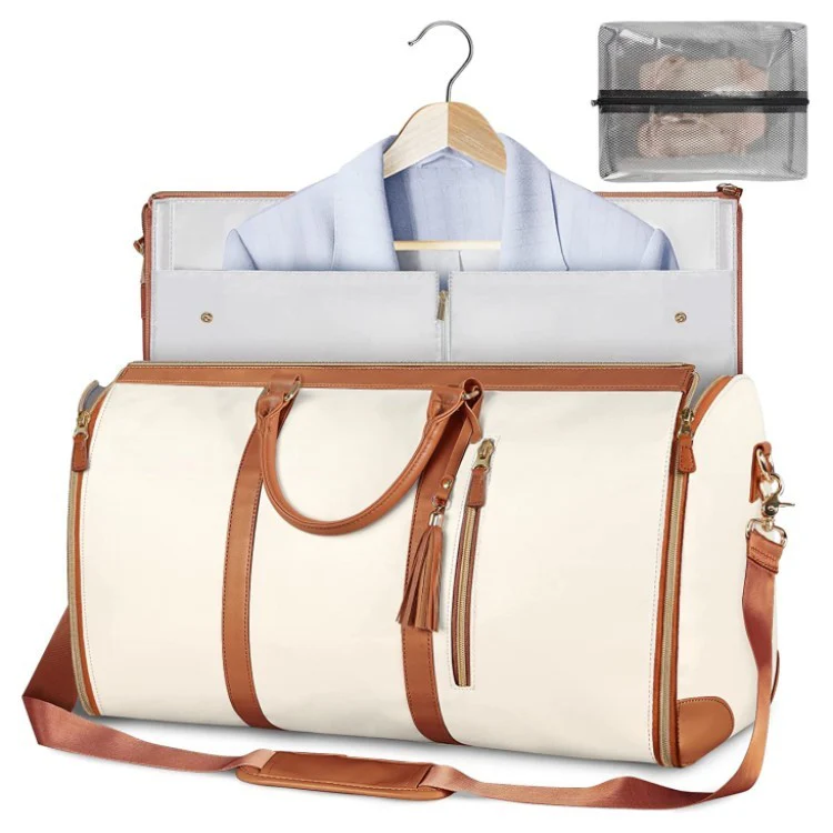 Eco-Friendly Light Pink Travel Duffel Bag - Image 28