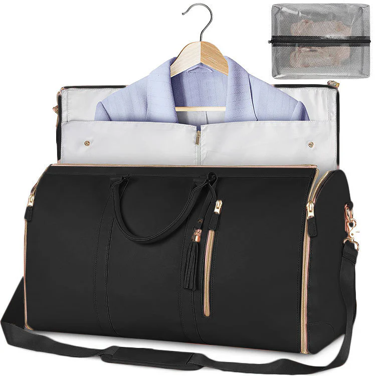 Eco-Friendly Light Pink Travel Duffel Bag - Image 31