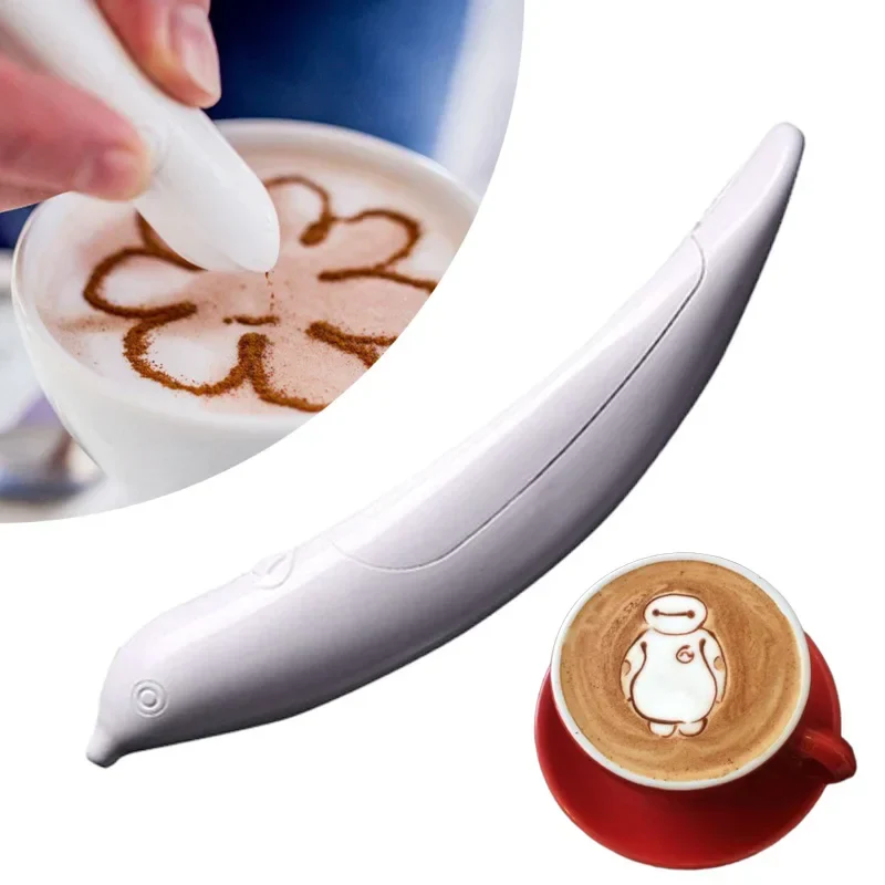 Latte Milk Art Pen Electrical Coffee Pen for Coffee Cake Decoration Pen To Draw in Coffee Barista Tools Bar Supplie - Image 3