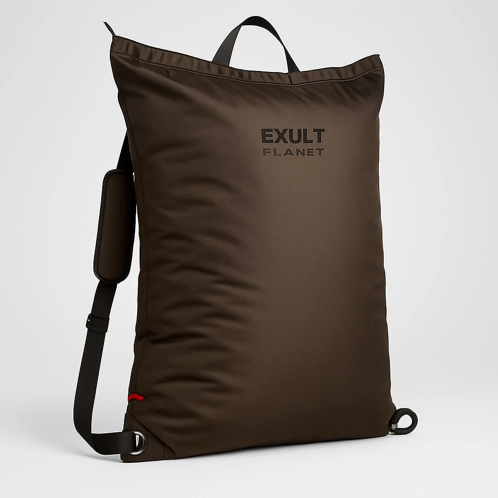 Eco-Friendly Large Dark Brown Laundry Bag - Durable & Reusable - Image 9