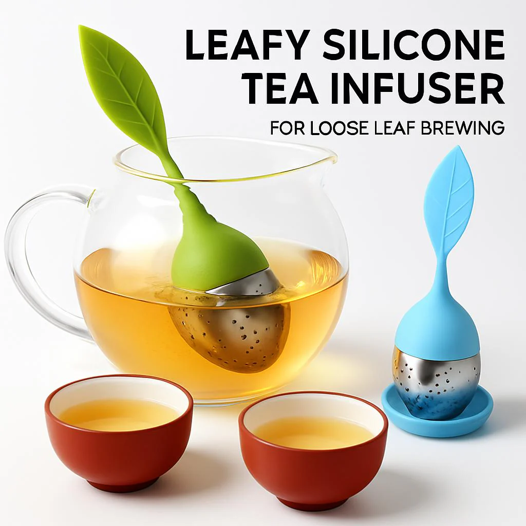 Leafy Silicone Tea Infuser for Loose Leaf Brewing - Image 3