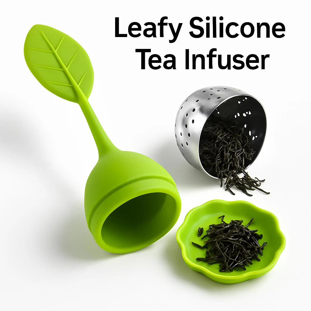 Leafy Silicone Tea Infuser for Loose Leaf Brewing - Image 4