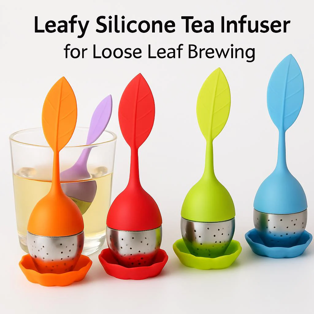 Leafy Silicone Tea Infuser for Loose Leaf Brewing - Image 5